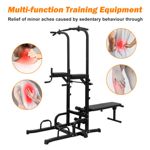 Power Tower with Bench – Multi-Function Pull-Up, Dip & Strength Training Station for Home Gyms - Power Fit Zone