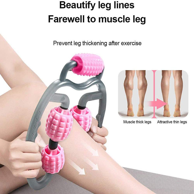 U-Shape Trigger Point Massage Roller – Full Body Muscle Relief Tool - Power Fit Zone