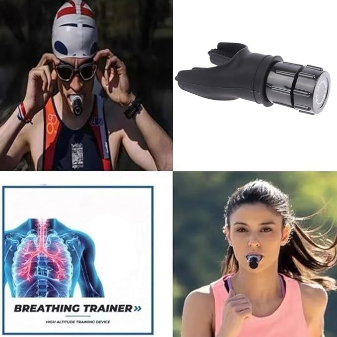 Breathing Trainer – Lung Capacity Exerciser with Adjustable Resistance - Power Fit Zone