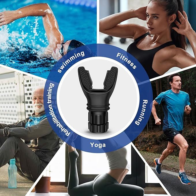 Breathing Trainer – Lung Capacity Exerciser with Adjustable Resistance - Power Fit Zone