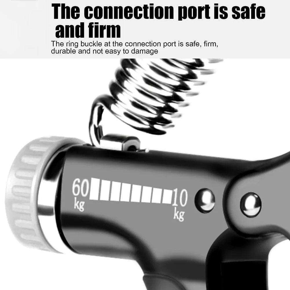 Adjustable Hand Grip Strengthener – Finger, Hand & Forearm Trainer with Built-In Counter - Power Fit Zone