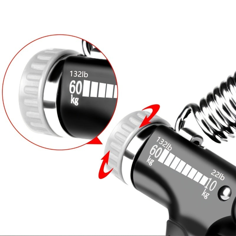 Adjustable Hand Grip Strengthener – Finger, Hand & Forearm Trainer with Built-In Counter - Power Fit Zone