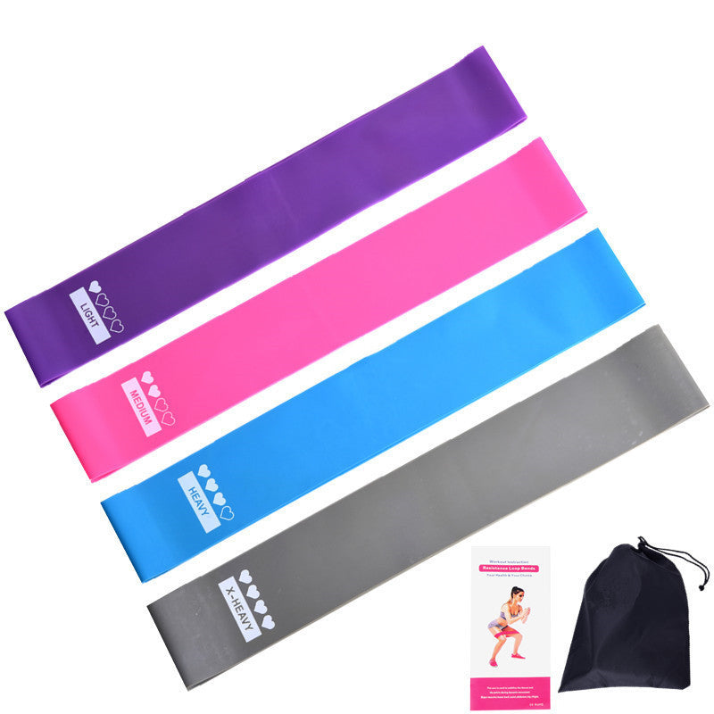 Mini Resistance Loop Bands – Set of 4 with Non-Slip Design & Carry Bag - Power Fit Zone