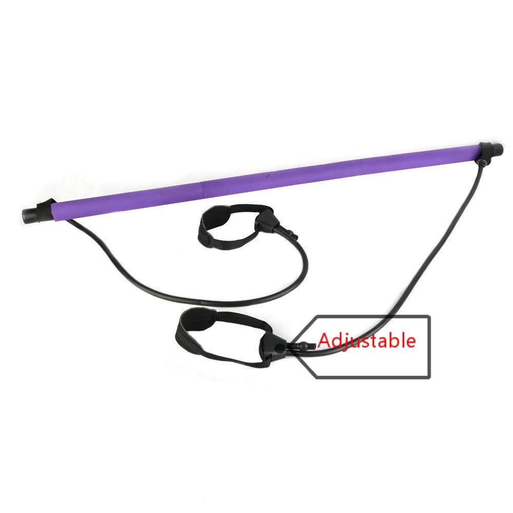 3-Section Pilates Bar – Adjustable Home Fitness Stick for Yoga, Stretching & Toning - Power Fit Zone