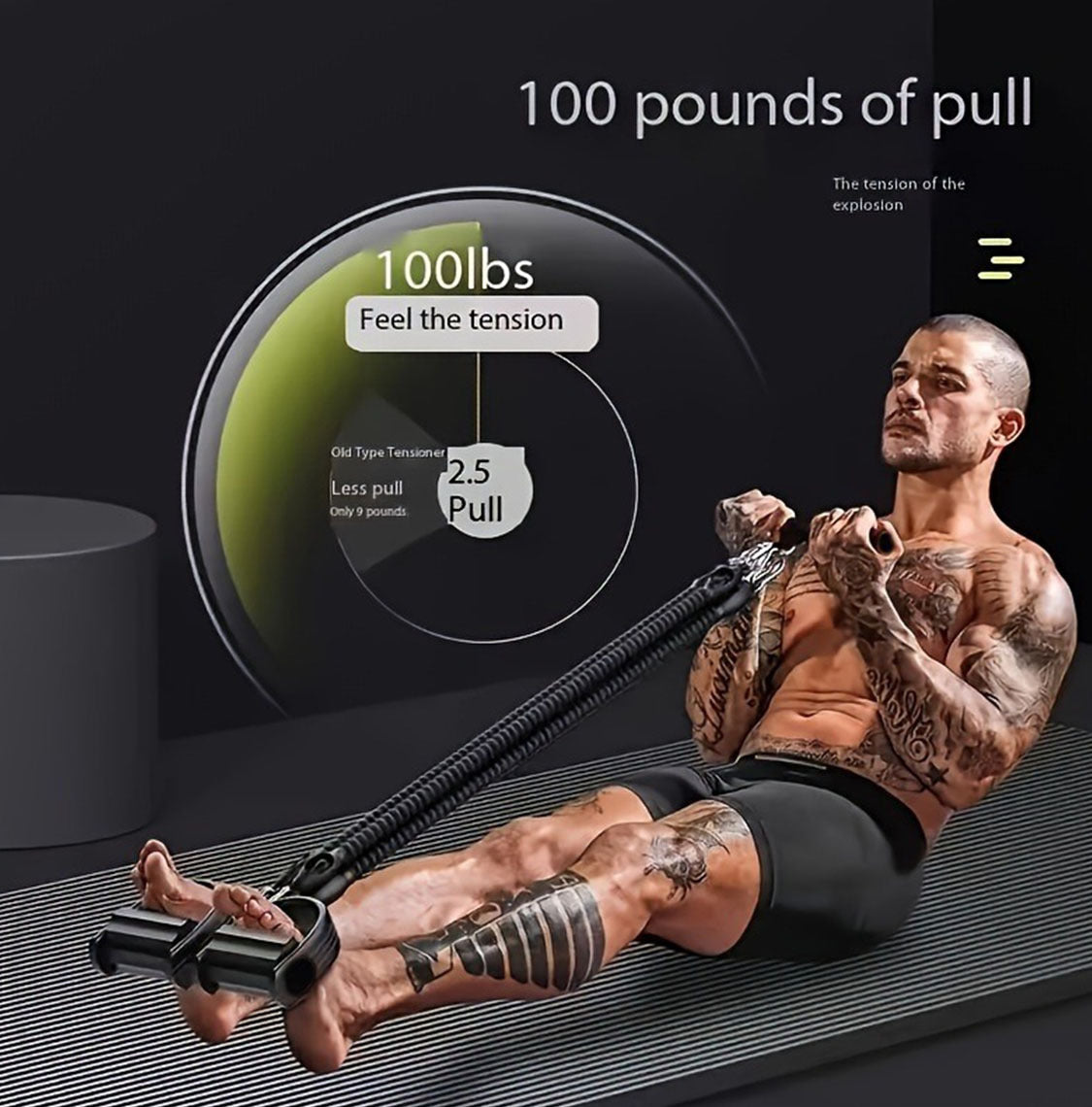Adjustable Resistance Bands with Foot Pedals & Handles – Full Body Training Set - Power Fit Zone