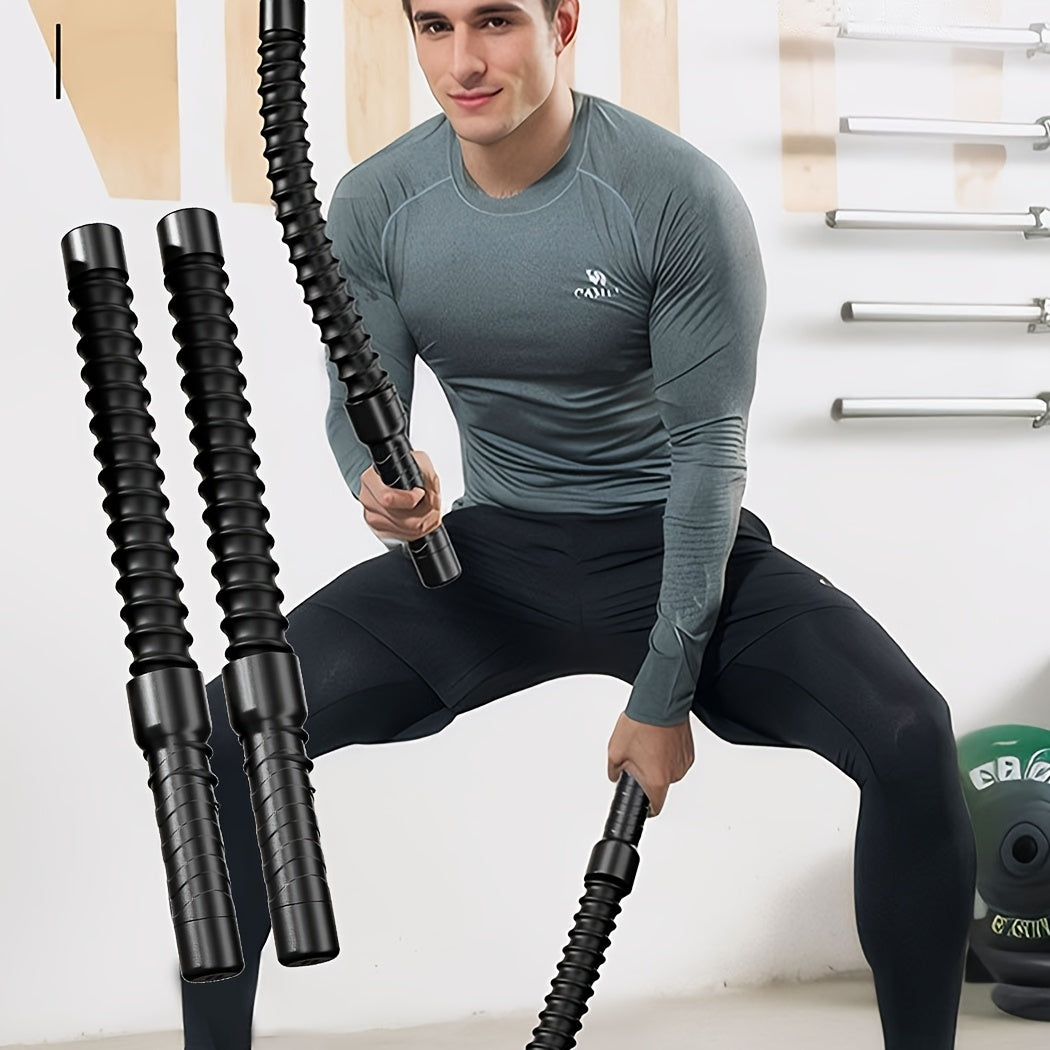 Stainless Steel Wireless Combat Training Sticks – Full Body Strength & Conditioning Tool (2pcs) - Power Fit Zone