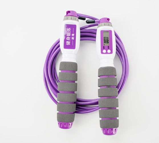 Electronic Counting Jump Rope – Adjustable Speed Rope with Calorie Tracker - Power Fit Zone