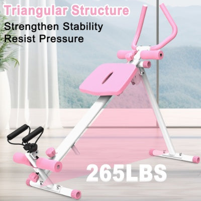 4-in-1 Ab & Full Body Workout Machine – Rowing, Leg Press, Roman Chair & Ab Glider (Foldable Design) - Power Fit Zone