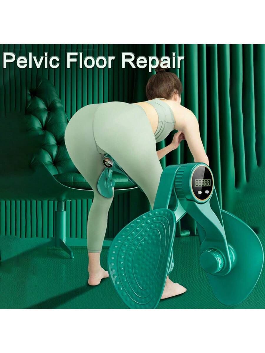 Inner Thigh & Pelvic Floor Trainer – Kegel Exerciser with Resistance Bands & LED Rep Counter (3 Levels) - Power Fit Zone