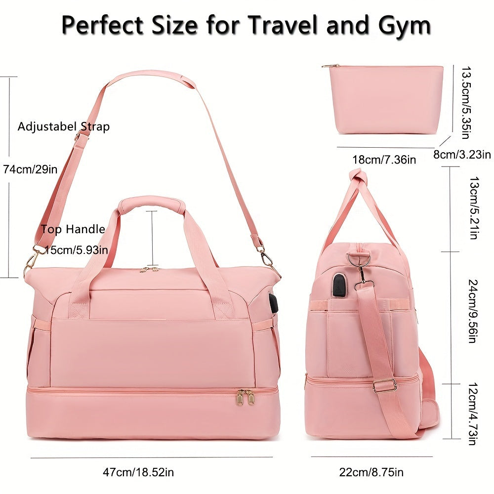 Women’s Sports & Travel Duffel Bag – Gym, Yoga, and Weekend Getaways - Power Fit Zone
