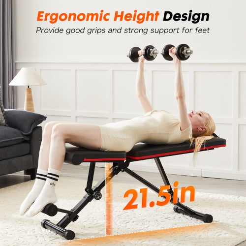 Adjustable Weight Bench – Foldable Incline/Decline Bench for Full Body Strength Training (795LB Capacity) - Power Fit Zone