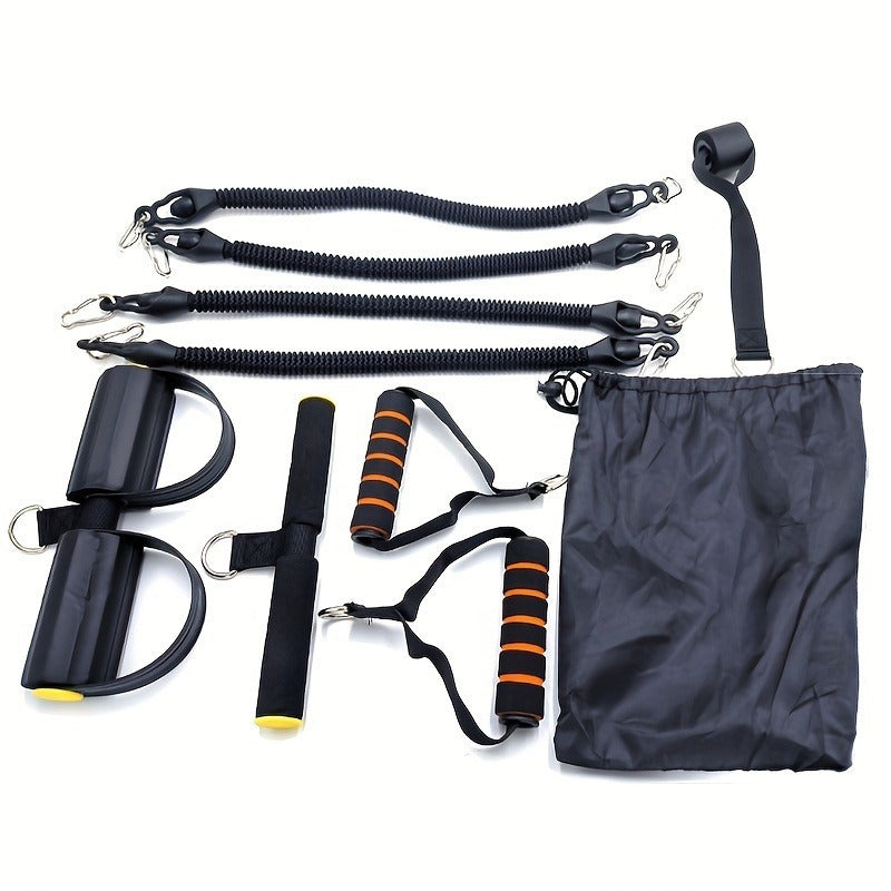 Adjustable Resistance Bands with Foot Pedals & Handles – Full Body Training Set - Power Fit Zone