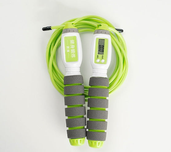Electronic Counting Jump Rope – Adjustable Speed Rope with Calorie Tracker - Power Fit Zone