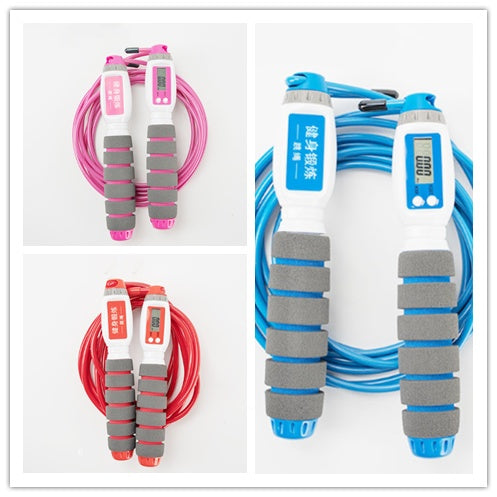 Electronic Counting Jump Rope – Adjustable Speed Rope with Calorie Tracker - Power Fit Zone