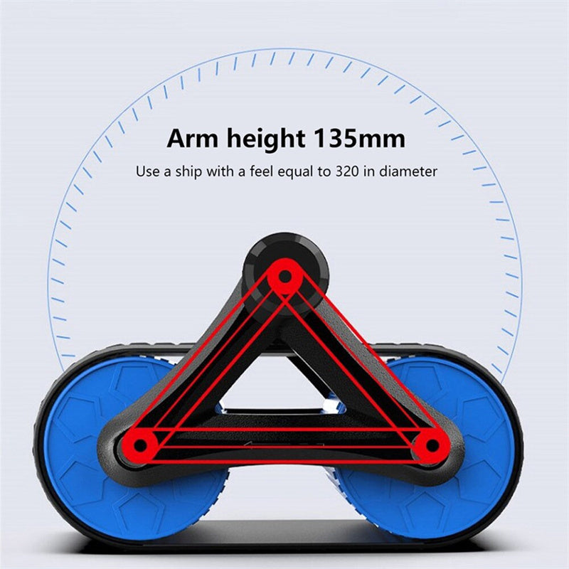 Automatic Rebound Ab Roller – Core Trainer with Knee Pad - Power Fit Zone