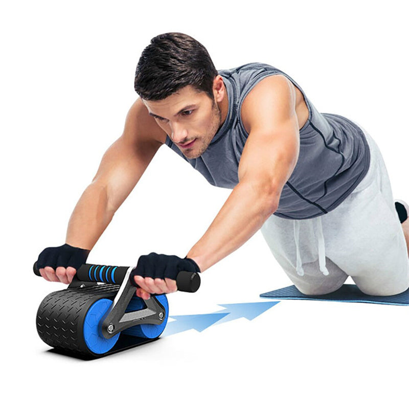Automatic Rebound Ab Roller – Core Trainer with Knee Pad - Power Fit Zone