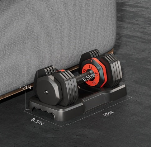 Adjustable Dumbbell Set (55LB) – 5-in-1 Free Weights for Home Gym & Full Body Workouts - Power Fit Zone