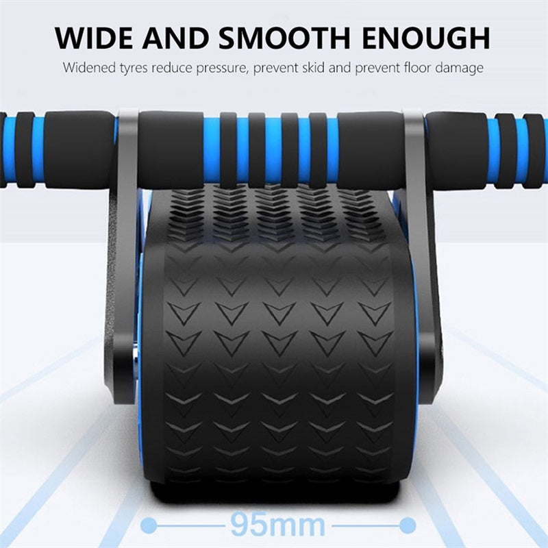 Automatic Rebound Ab Roller – Core Trainer with Knee Pad - Power Fit Zone