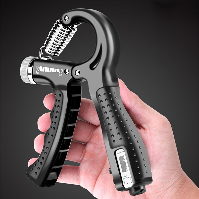 Adjustable Hand Grip Strengthener – Finger, Hand & Forearm Trainer with Built-In Counter - Power Fit Zone
