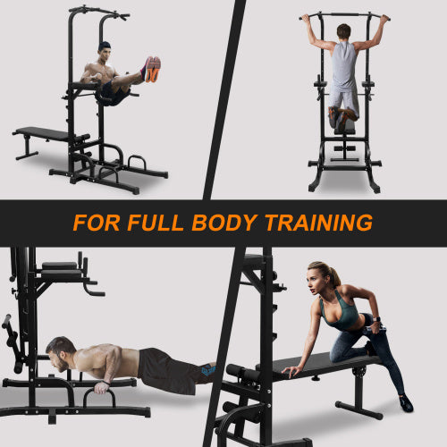 Power Tower with Bench – Multi-Function Pull-Up, Dip & Strength Training Station for Home Gyms - Power Fit Zone