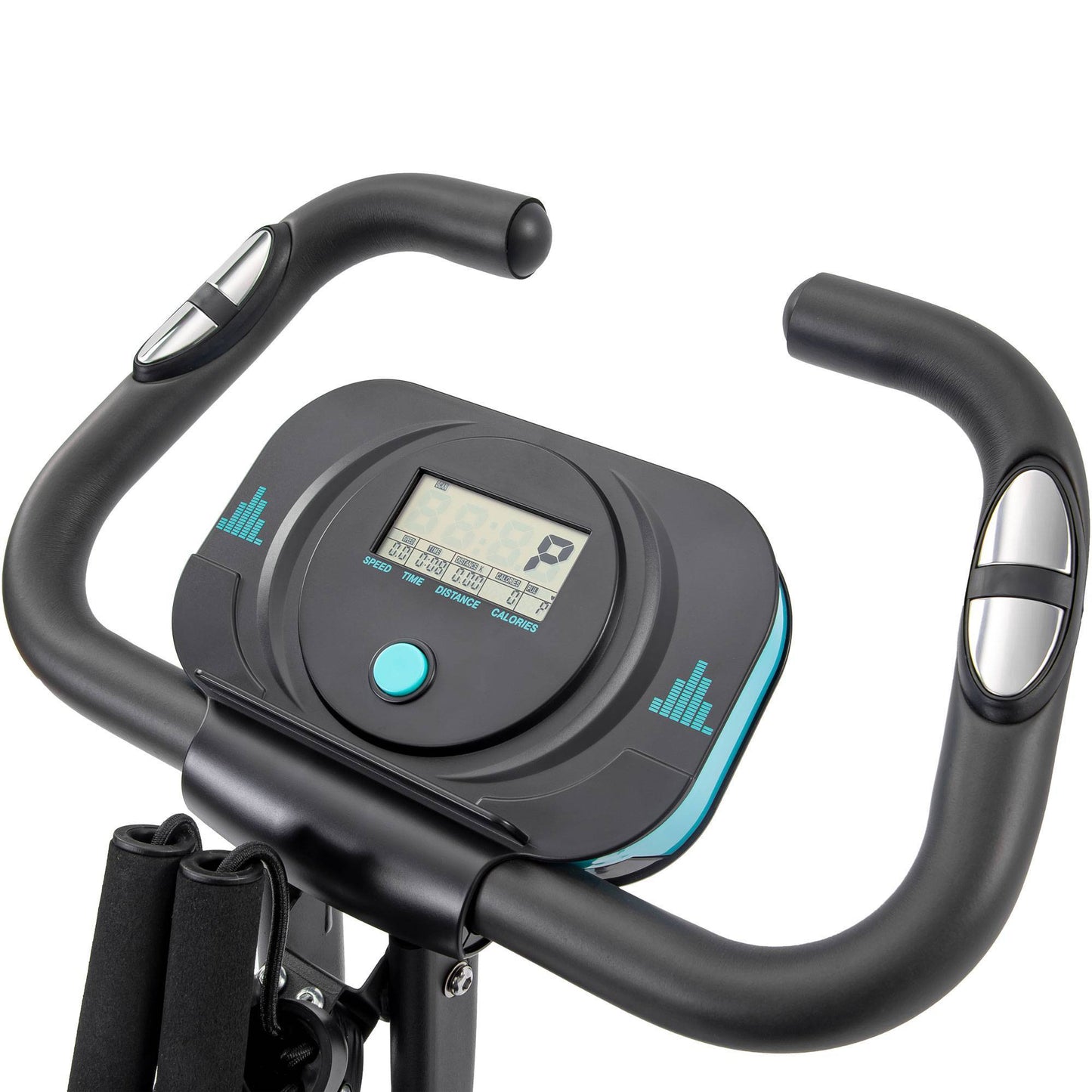 Folding Exercise Bike – 2-in-1 Upright & Recumbent with Adjustable Resistance - Power Fit Zone