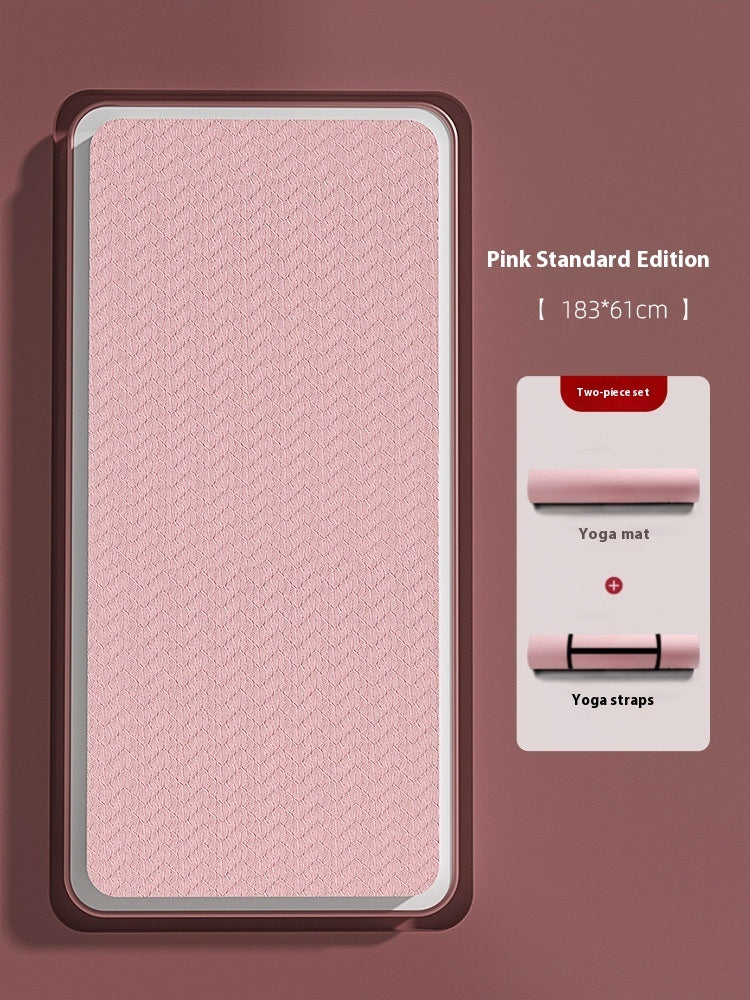 Non-Slip Gymnastic & Yoga Mat – Extra Wide, Eco-Friendly TPE with Alignment Guide - Power Fit Zone