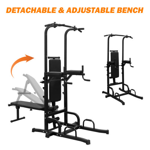 Power Tower with Bench – Multi-Function Pull-Up, Dip & Strength Training Station for Home Gyms - Power Fit Zone