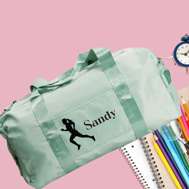Personalized Sports & Travel Duffel Bag – Custom Name Print (Large Capacity, Oxford Cloth) - Power Fit Zone