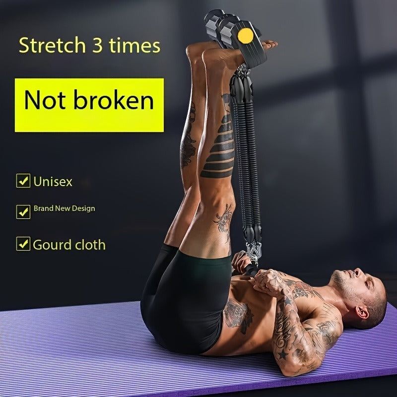 Adjustable Resistance Bands with Foot Pedals & Handles – Full Body Training Set - Power Fit Zone