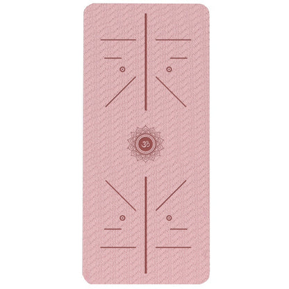 Non-Slip Gymnastic & Yoga Mat – Extra Wide, Eco-Friendly TPE with Alignment Guide - Power Fit Zone