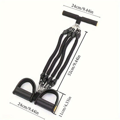 Adjustable Resistance Bands with Foot Pedals & Handles – Full Body Training Set - Power Fit Zone