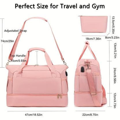 Women’s Sports & Travel Duffel Bag – Gym, Yoga, and Weekend Getaways - Power Fit Zone
