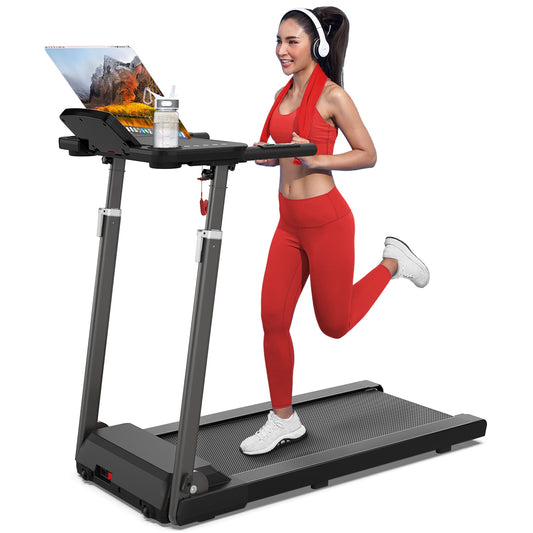 Foldable Treadmill JK68-6B – Bluetooth Music, Desk Workstation & Adjustable Height (3.0HP Motor) - Power Fit Zone