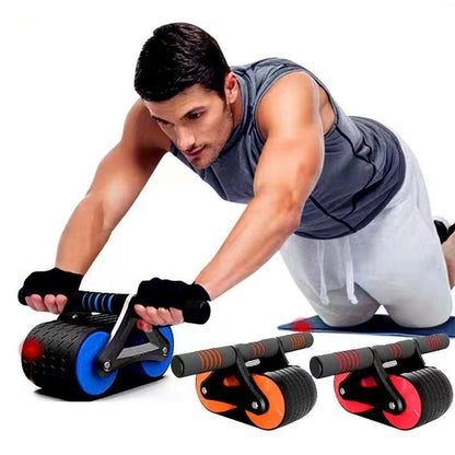Automatic Rebound Ab Roller – Core Trainer with Knee Pad - Power Fit Zone
