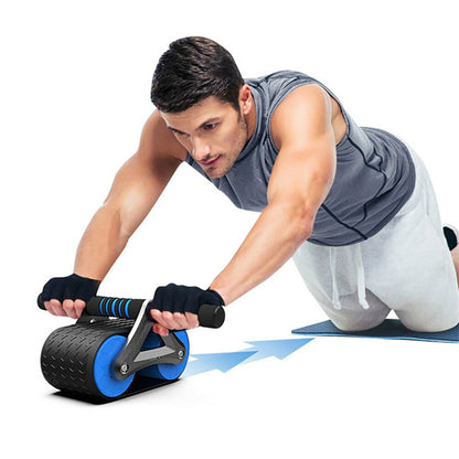 Automatic Rebound Ab Roller – Core Trainer with Knee Pad - Power Fit Zone