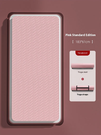 Non-Slip Gymnastic & Yoga Mat – Extra Wide, Eco-Friendly TPE with Alignment Guide - Power Fit Zone