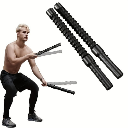 Stainless Steel Wireless Combat Training Sticks – Full Body Strength & Conditioning Tool (2pcs) - Power Fit Zone