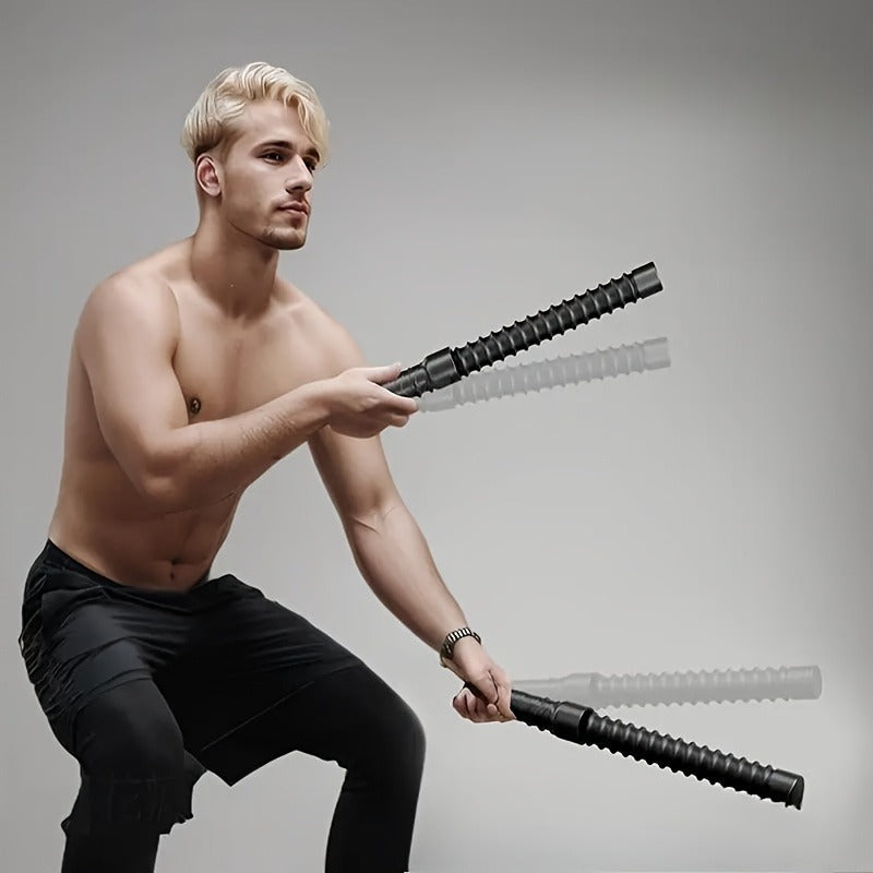 Stainless Steel Wireless Combat Training Sticks – Full Body Strength & Conditioning Tool (2pcs) - Power Fit Zone