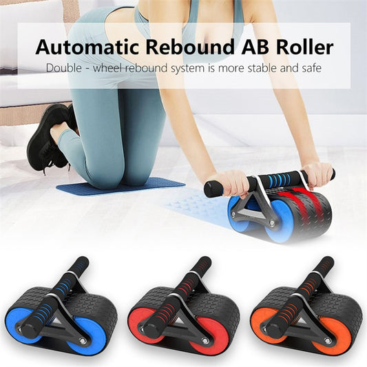 Automatic Rebound Ab Roller – Core Trainer with Knee Pad - Power Fit Zone